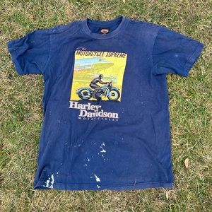 2005 Harley Davidson San Francisco tee (paint splatters)